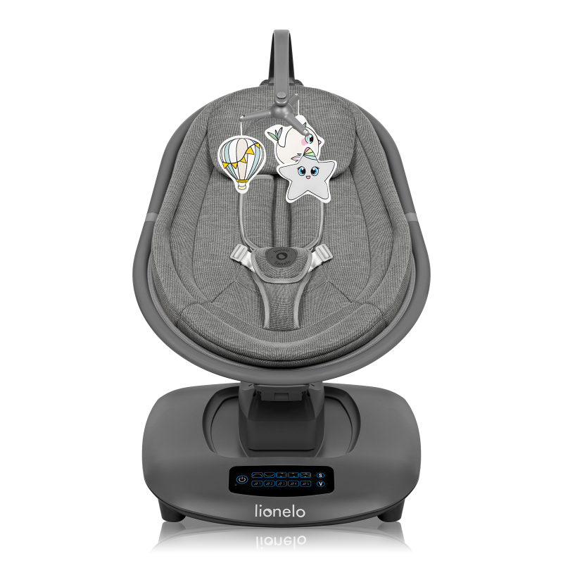 Lionelo Blossom Grey Concrete — Elektrische Babywippe