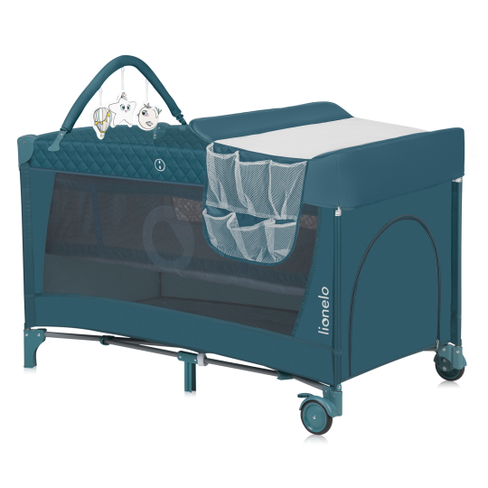Lionelo Flower Green Turquoise — Bettchen 2in1