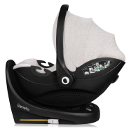 lionelo Moxie i-Size Set Beige Sand — Kindersitz mit ISOFIX-Basis