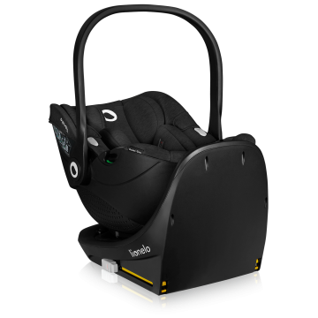lionelo Moxie i-Size Set Carbon Black — Kindersitz mit ISOFIX-Basis