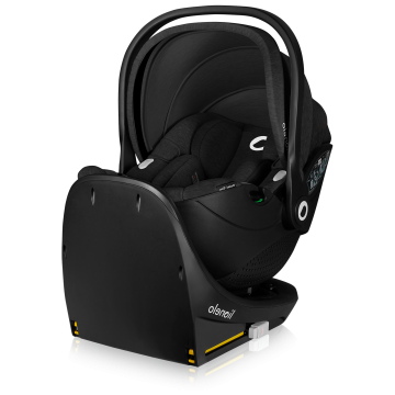 lionelo Moxie i-Size Set Carbon Black — Kindersitz mit ISOFIX-Basis
