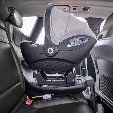 lionelo Moxie i-Size Set Carbon Black — Kindersitz mit ISOFIX-Basis