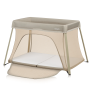Lionelo Alice Beige Olive — Babyreisebett 3in1