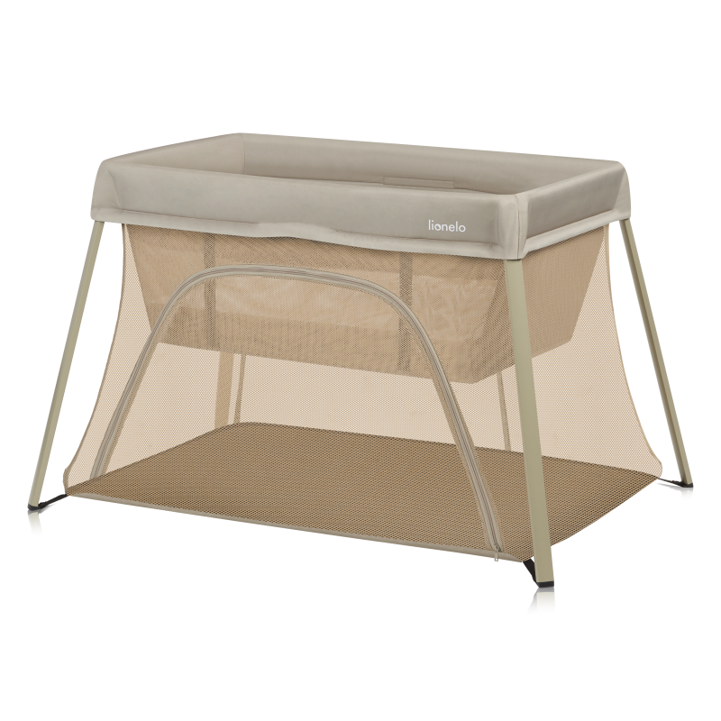 Lionelo Alice Beige Olive — Babyreisebett 3in1