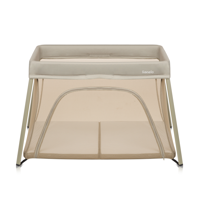 Lionelo Alice Beige Olive — Babyreisebett 3in1
