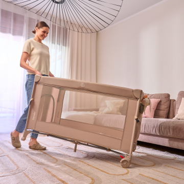 Lionelo Ellen Black Carbon — Beistellbett 3in1