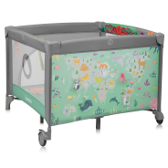Lionelo Mille Plus Grey Green — Multifunktionales Laufgitter