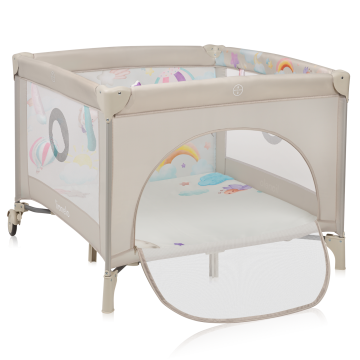 Lionelo Mille Plus Grey Beige — Multifunktionales Laufgitter