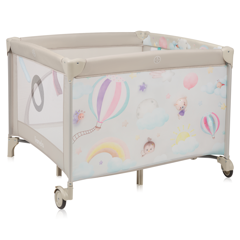 Lionelo Mille Plus Grey Beige — Multifunktionales Laufgitter