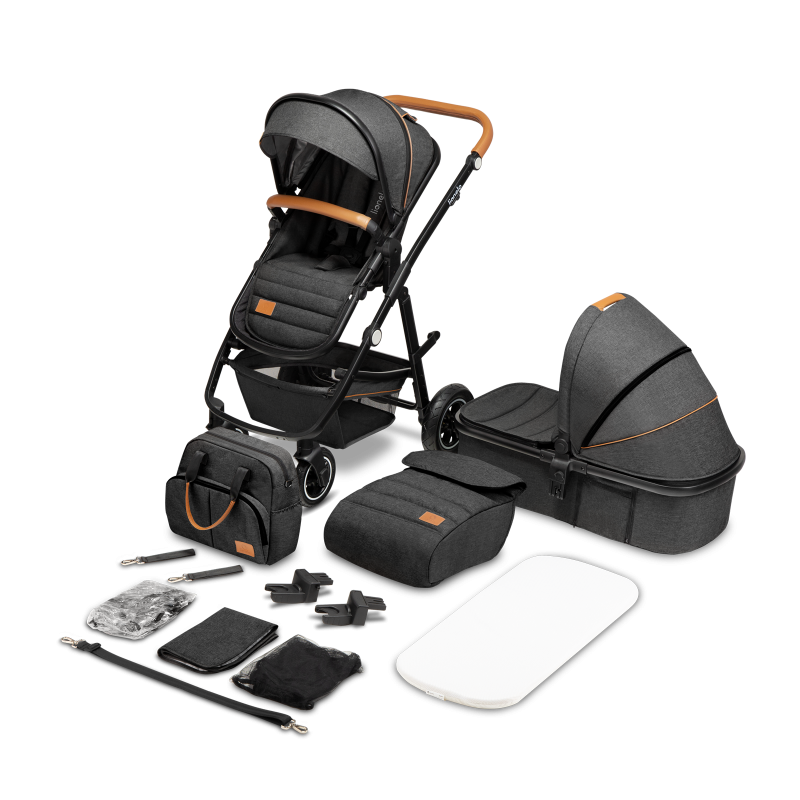 Lionelo Amber 2in1 Grey Graphite — Kombikinderwagen