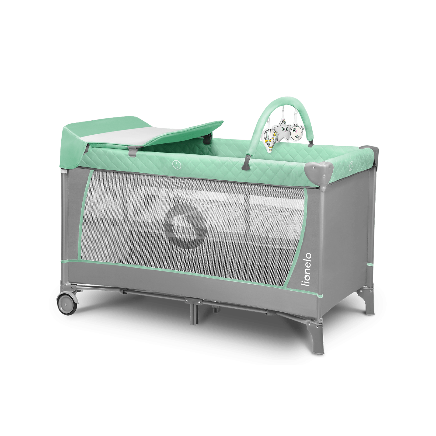 Lionelo Flower Turquoise — Bettchen 3in1