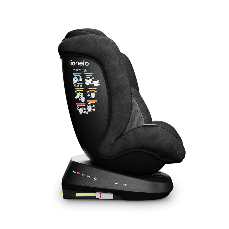 Lionelo Bastiaan One Black Onyx — autokindersitz 0-36 kg