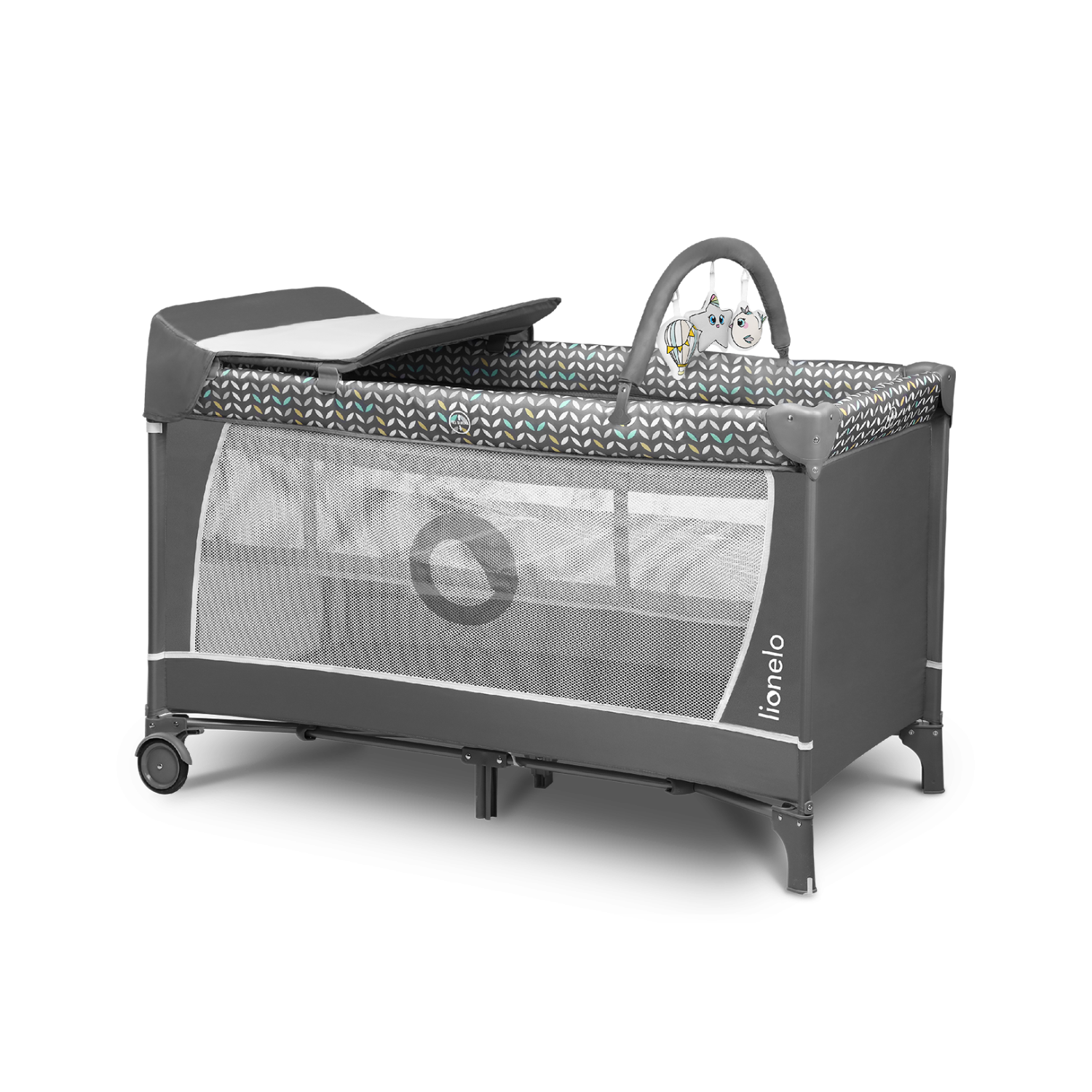 Lionelo Flower Grey Scandi — Bettchen 3in1