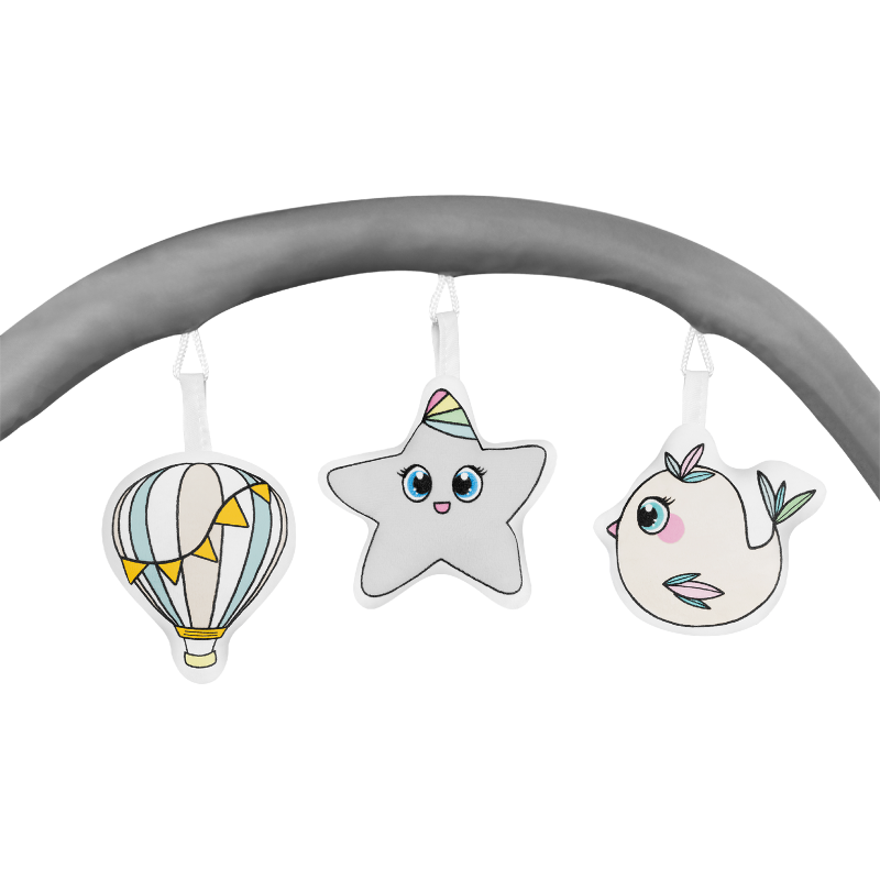 Lionelo Flower Grey Scandi — Bettchen 3in1