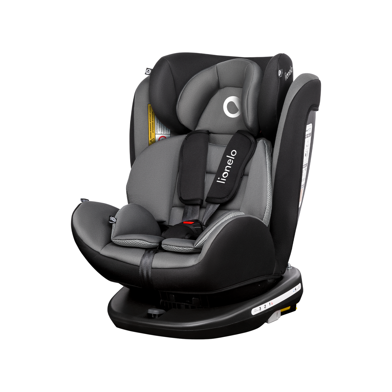 Lionelo Bastiaan Grey Black — Kindersitz 0-36 kg