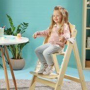 Lionelo Floris White Natural — Hochstuhl