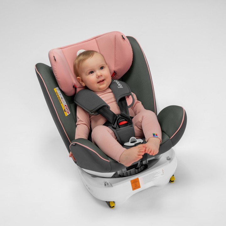 Lionelo Bastiaan Grey Black — autokindersitz 0-36 kg