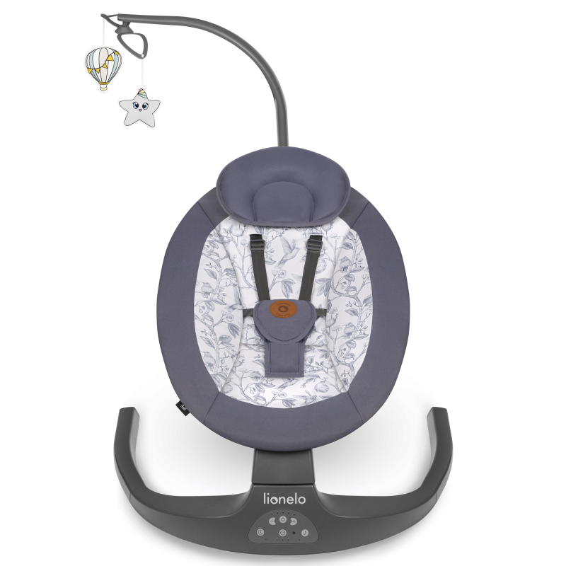 Lionelo Ralf Grey White — Babywippe