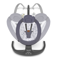 Lionelo Ralf Grey White — Babywippe
