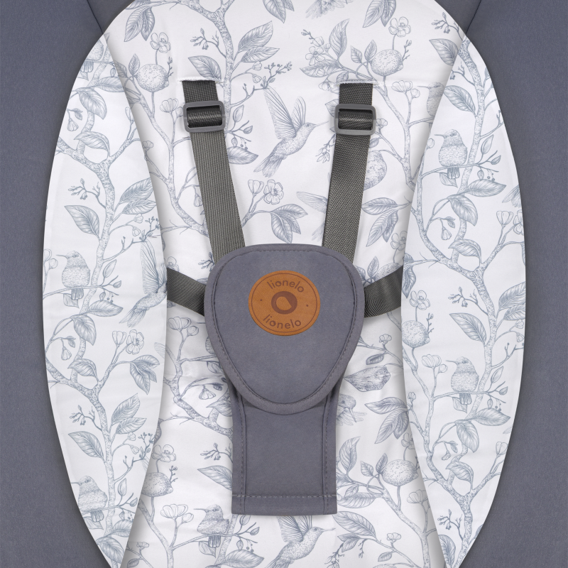 Lionelo Ralf Grey White — Babywippe