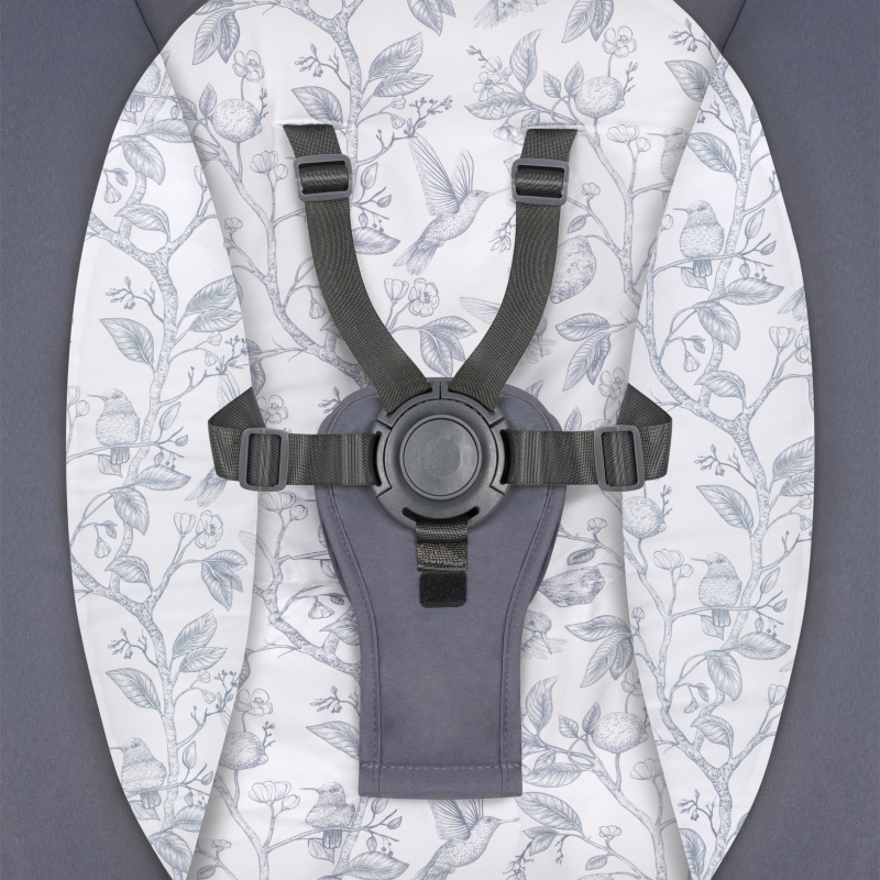 Lionelo Ralf Grey White — Babywippe