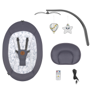 Lionelo Ralf Grey White — Babywippe