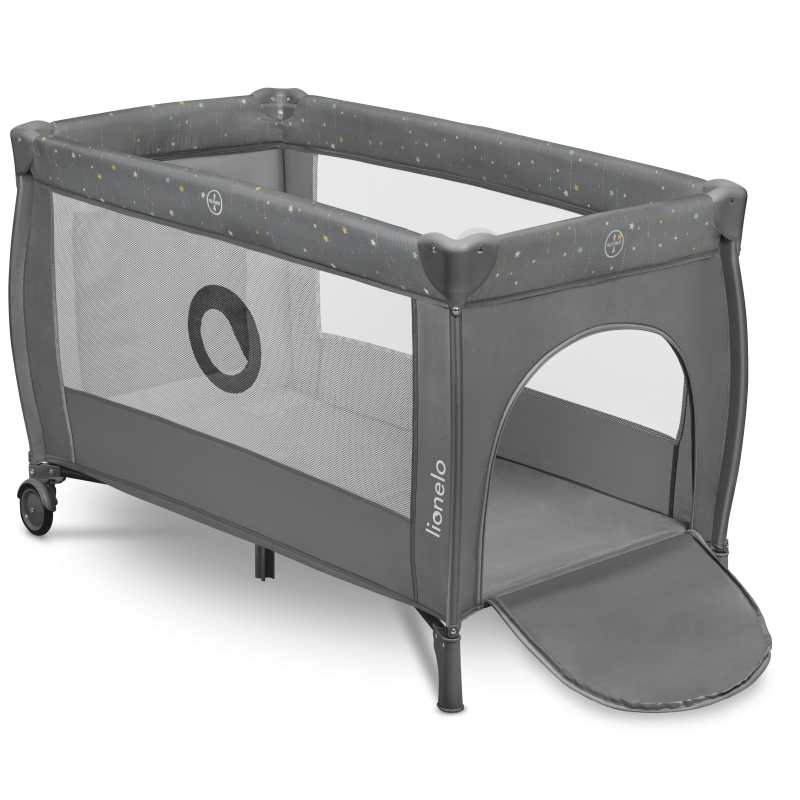 Lionelo Stefi Plus Grey Multicolor — Bettchen 2in1