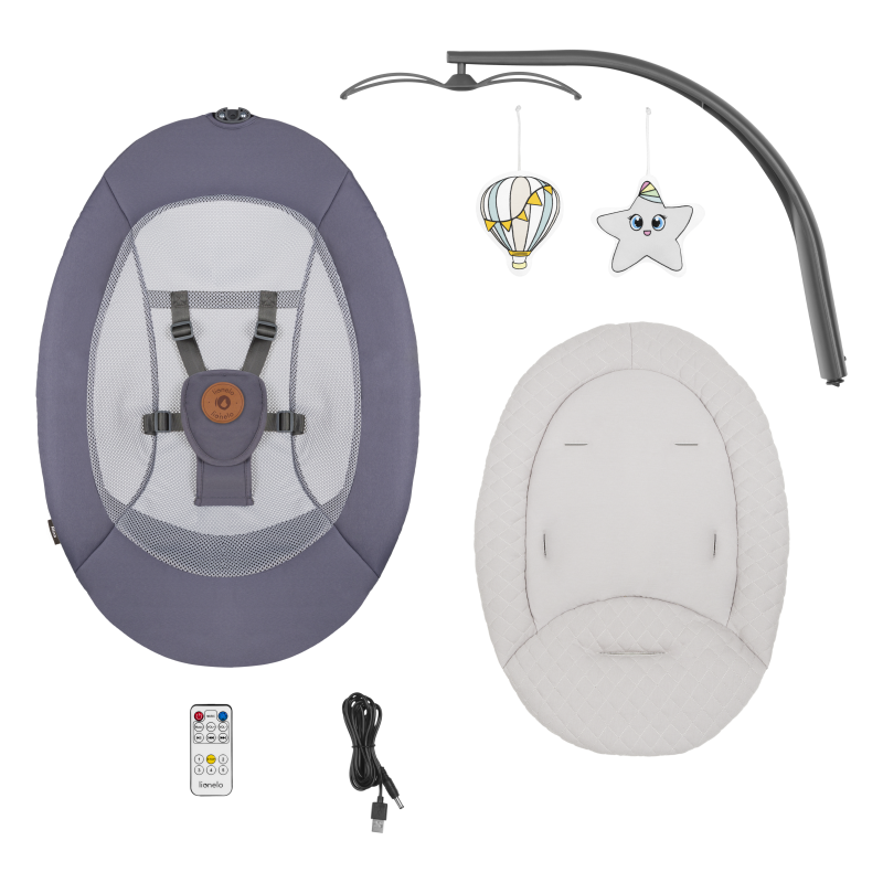 Lionelo Ralf Grey Graphite — Babywippe