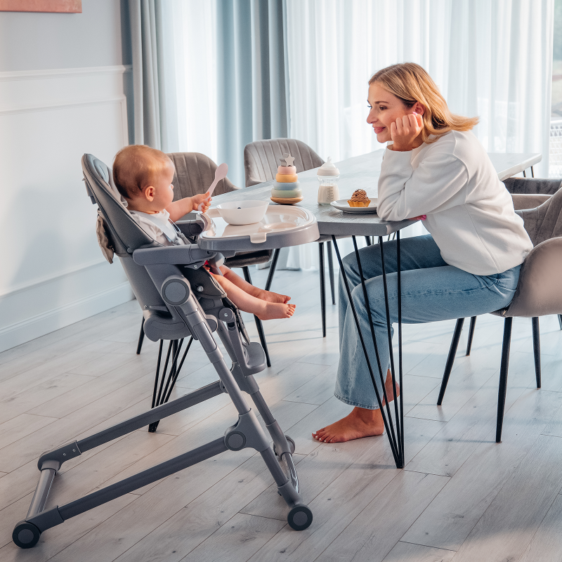 Lionelo Cora Plus Grey Stone — Hochstuhl