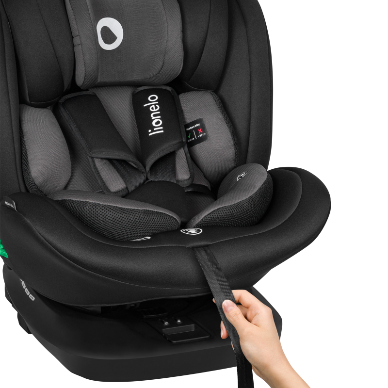 Lionelo Bastiaan i-Size Black Grey —  Kindersitz