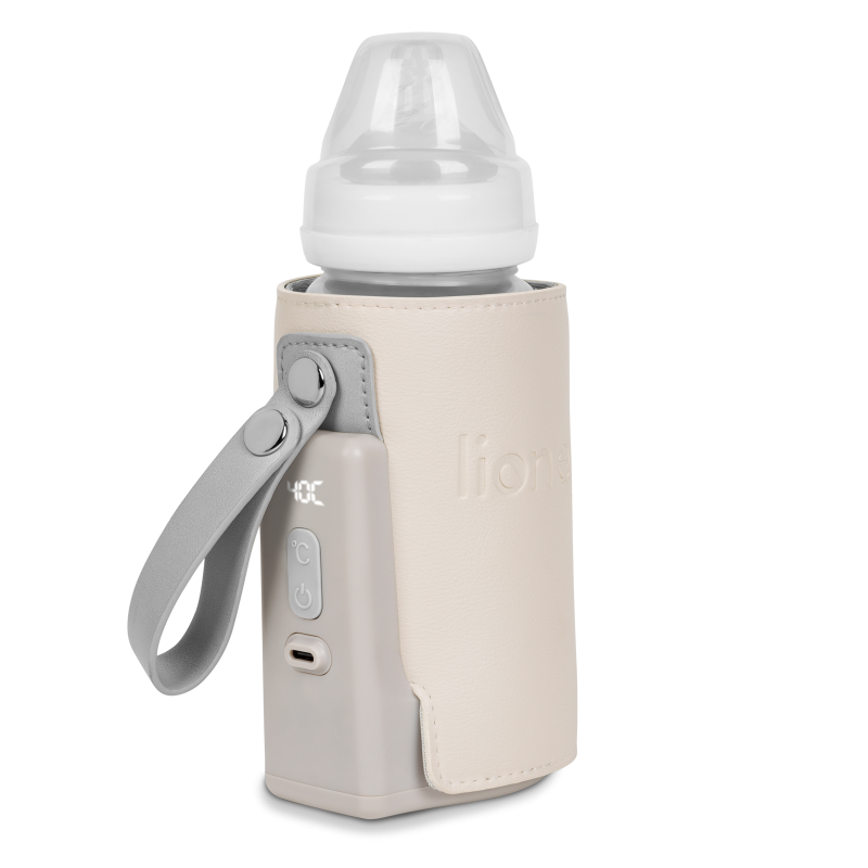 Lionelo Thermup Go Plus Beige Sand — Tragbarer Flaschenwärmer