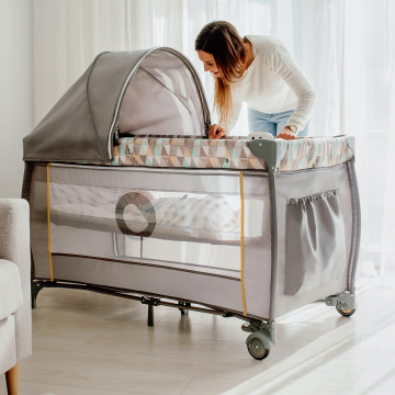 Lionelo Sven Plus Grey Concrete — Bettchen 2in1