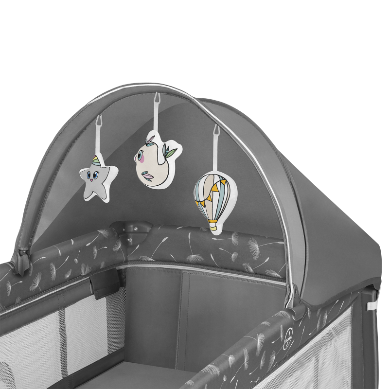 Lionelo Sven Plus Grey Concrete — Bettchen 2in1