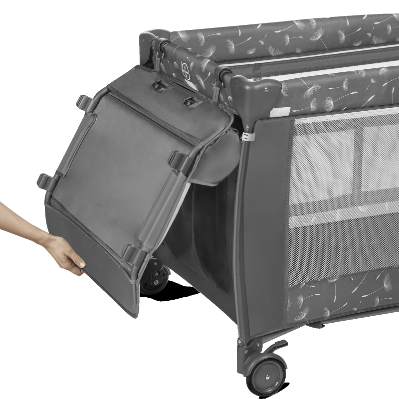 Lionelo Sven Plus Grey Concrete — Bettchen 2in1