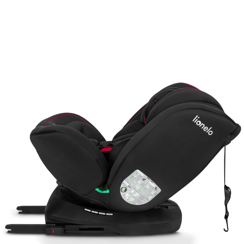 Lionelo Bastiaan i-Size Black Red — Kindersitz