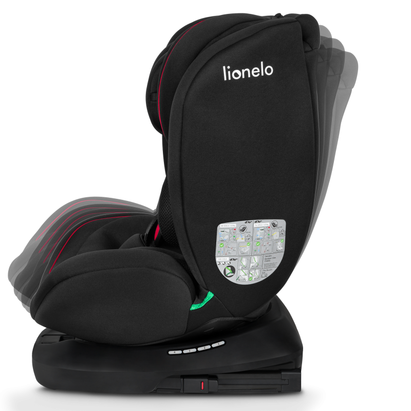 Lionelo Bastiaan i-Size Black Red — Kindersitz