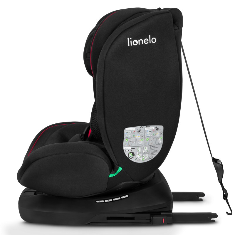 Lionelo Bastiaan i-Size Black Red — Kindersitz