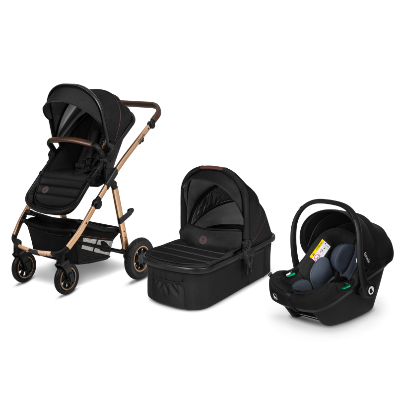 Lionelo Amber 3in1 Black Onyx — Kombikinderwagen