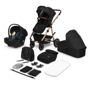 Lionelo Amber 3in1 Black Onyx — Kombikinderwagen