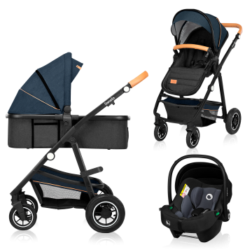Lionelo Amber 3in1 Blue Navy — Kombikinderwagen