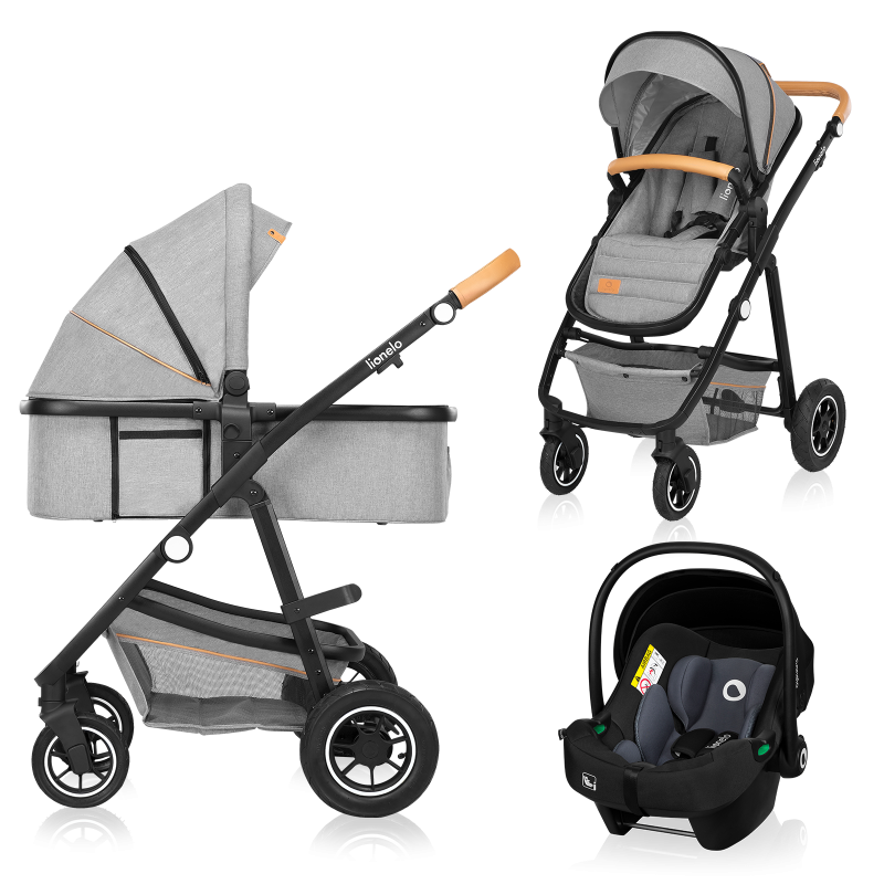 Lionelo Amber 3in1 Grey Stone — Kombikinderwagen