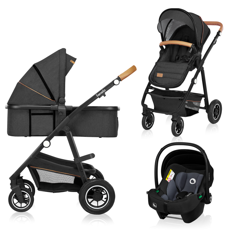 Lionelo Amber 3in1 Grey Graphite — Kombikinderwagen