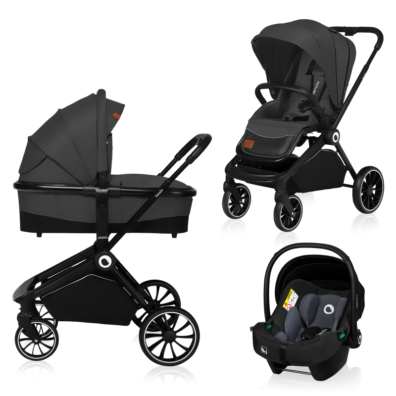Lionelo Mika 3in1 Grey Graphite — Kombikinderwagen