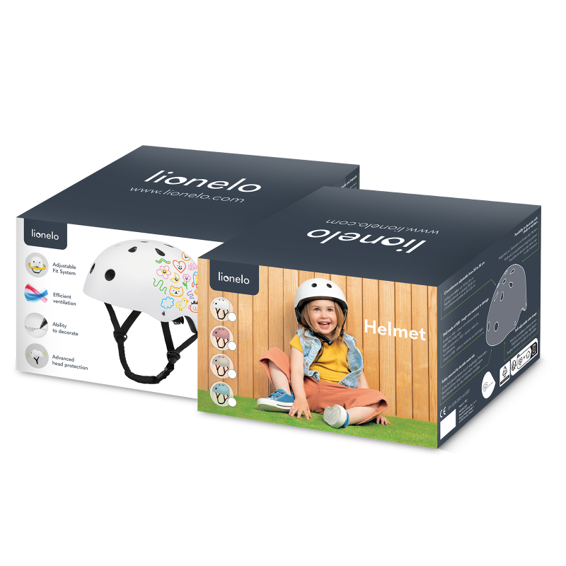 Lionelo Helmet White — Fahrradhelm