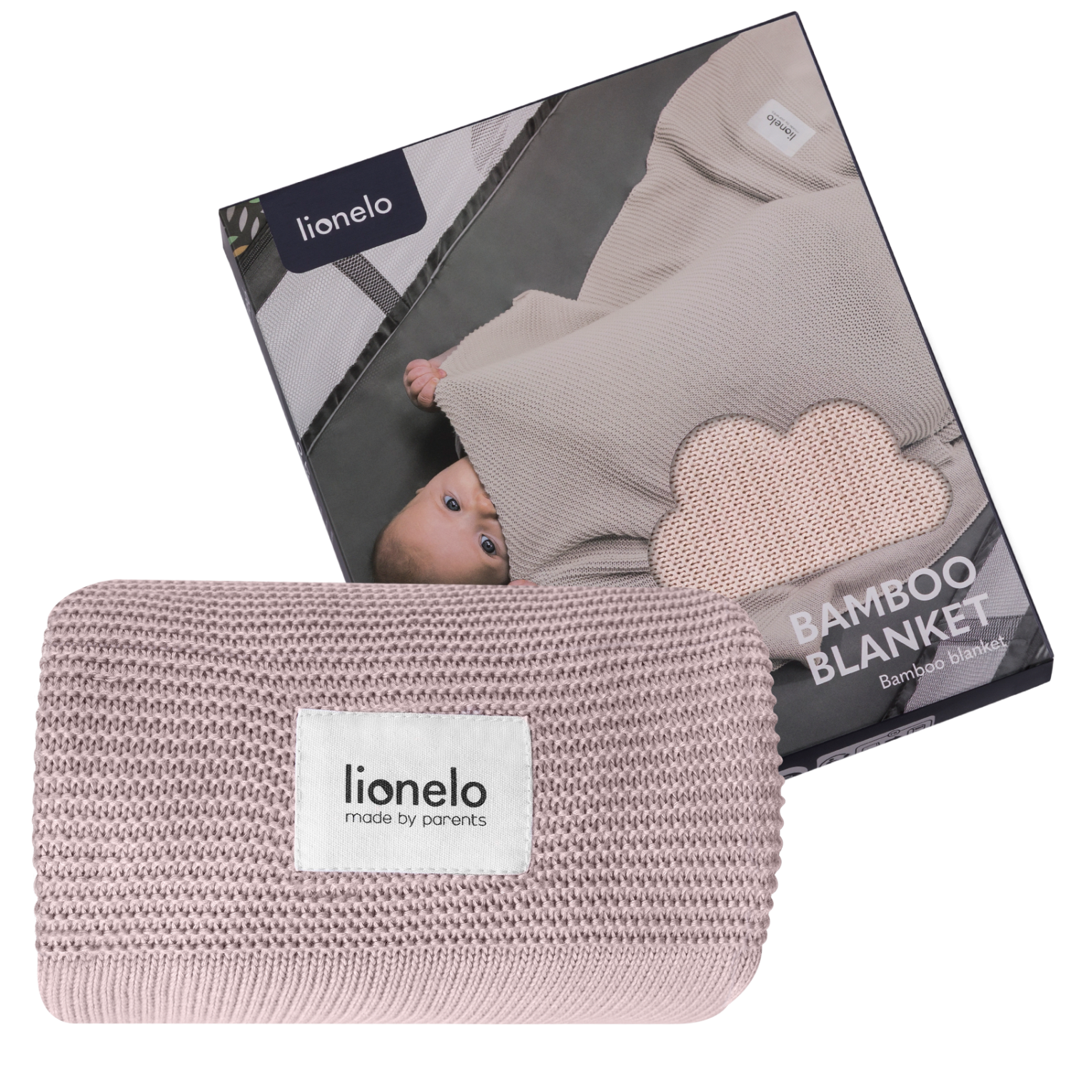 Lionelo Bamboo Blanket Pink — Bambusdecke