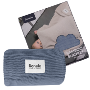 Lionelo Bamboo Blanket Blue — Bambusdecke