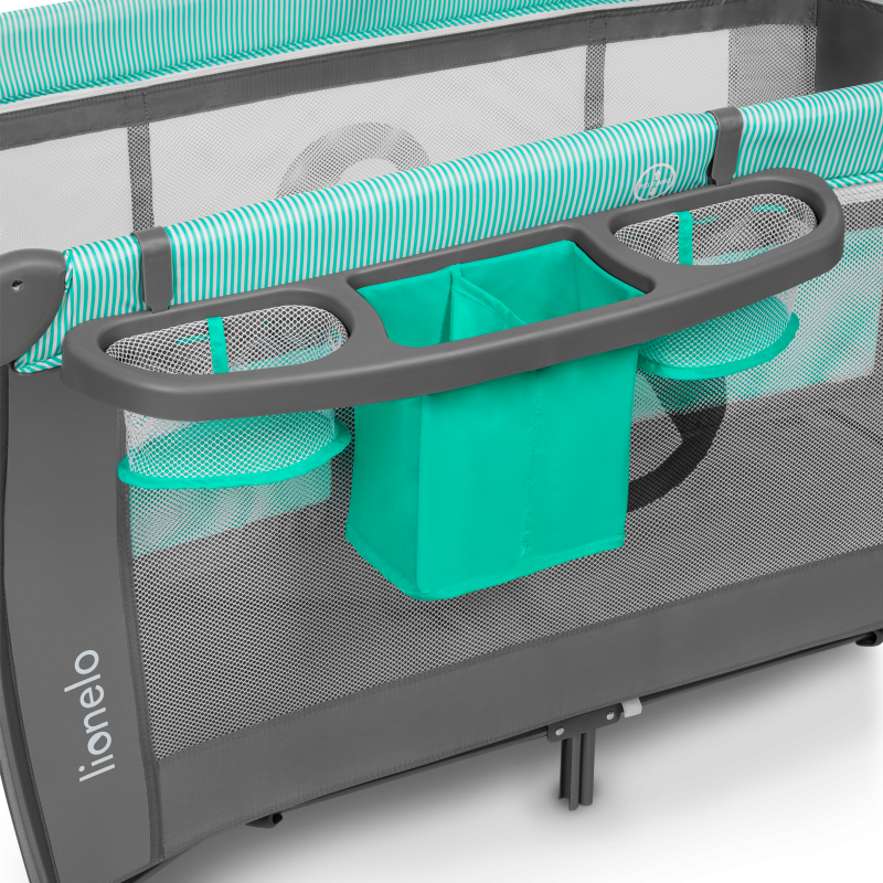 Lionelo Sven Plus Turquoise/Grey — Bettchen 2in1