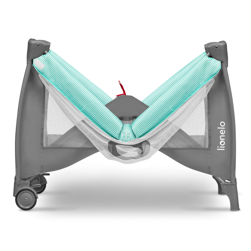 Lionelo Sven Plus Turquoise/Grey — Bettchen 2in1