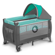 Lionelo Sven Plus Turquoise/Grey — Bettchen 2in1
