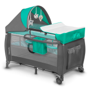Lionelo Sven Plus Turquoise/Grey — Bettchen 2in1